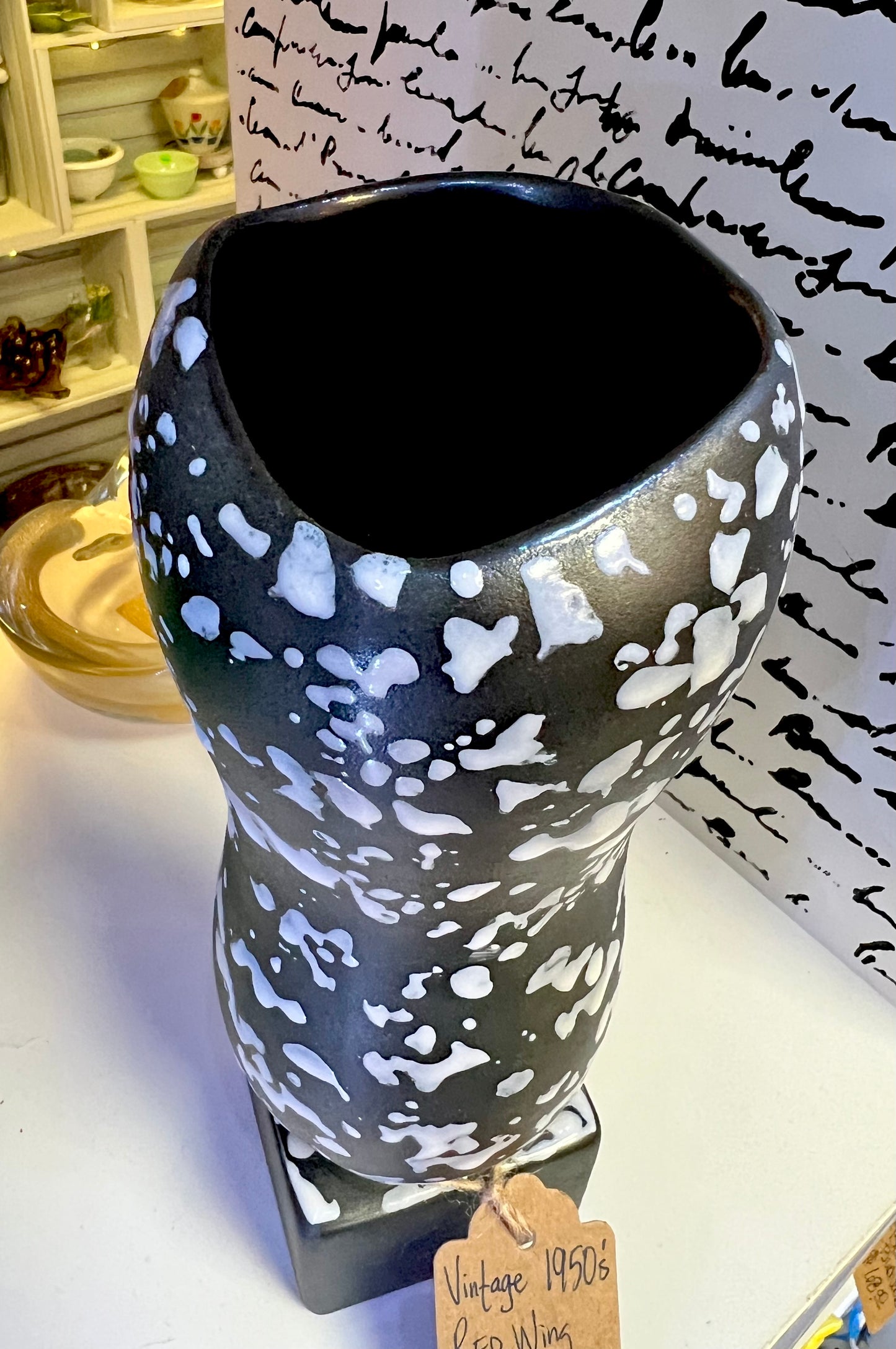 Vintage 1950's Red Wing Pottery Oxford Glaze Vase