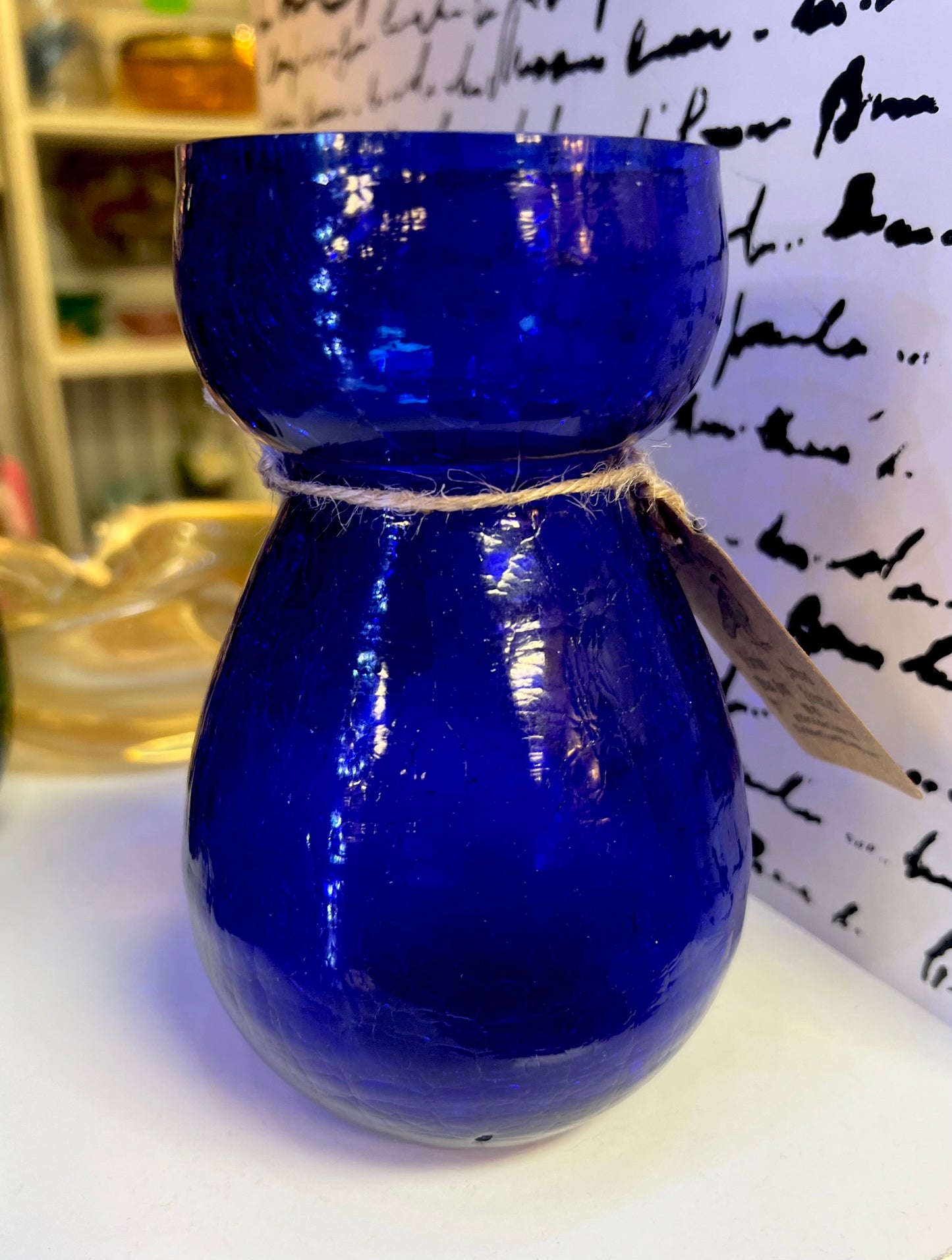 MCM Blenko Style Cobalt Blue Bud Vase | Wayne Husted