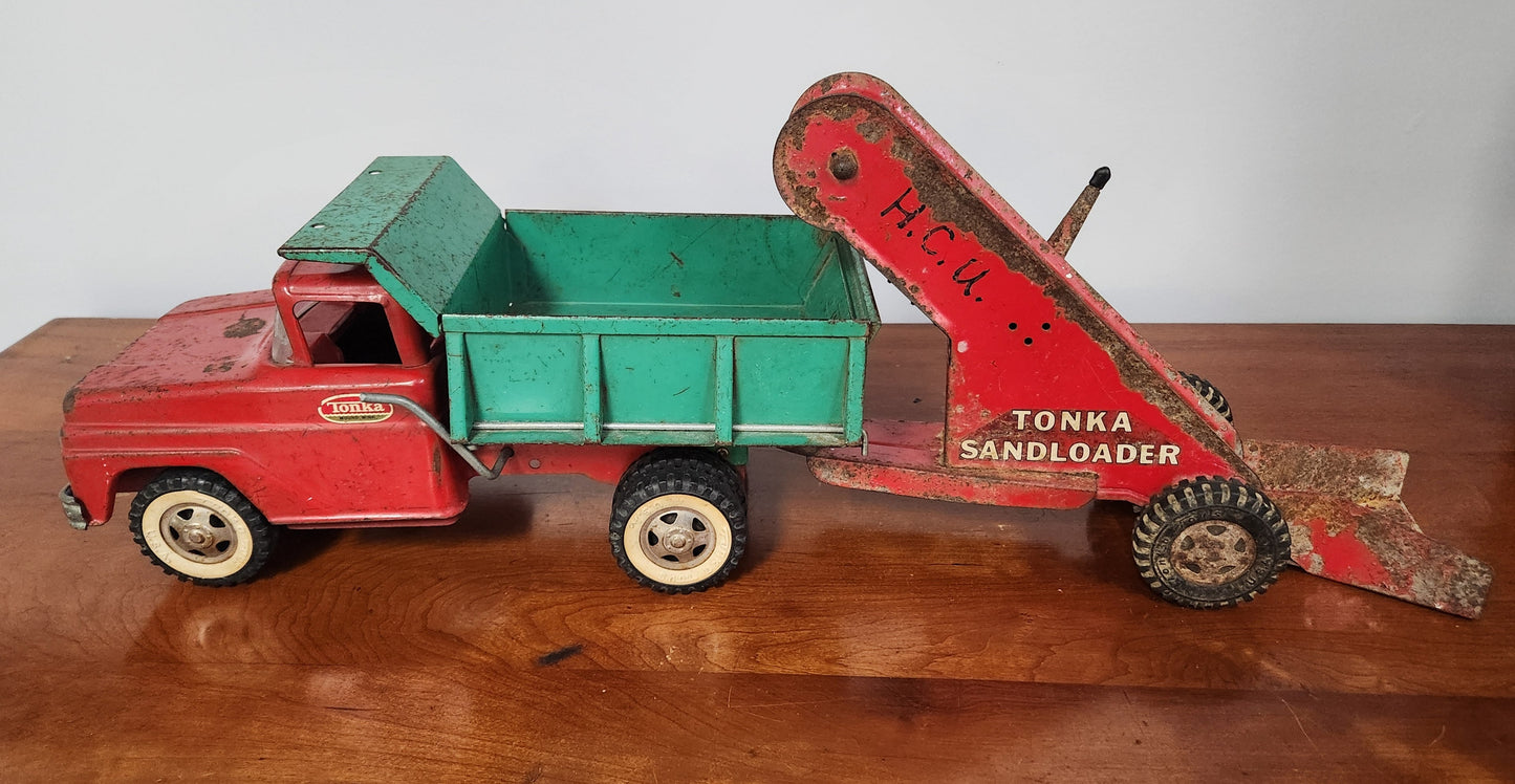 1960s Tonka Dump Truck & Sand Loader