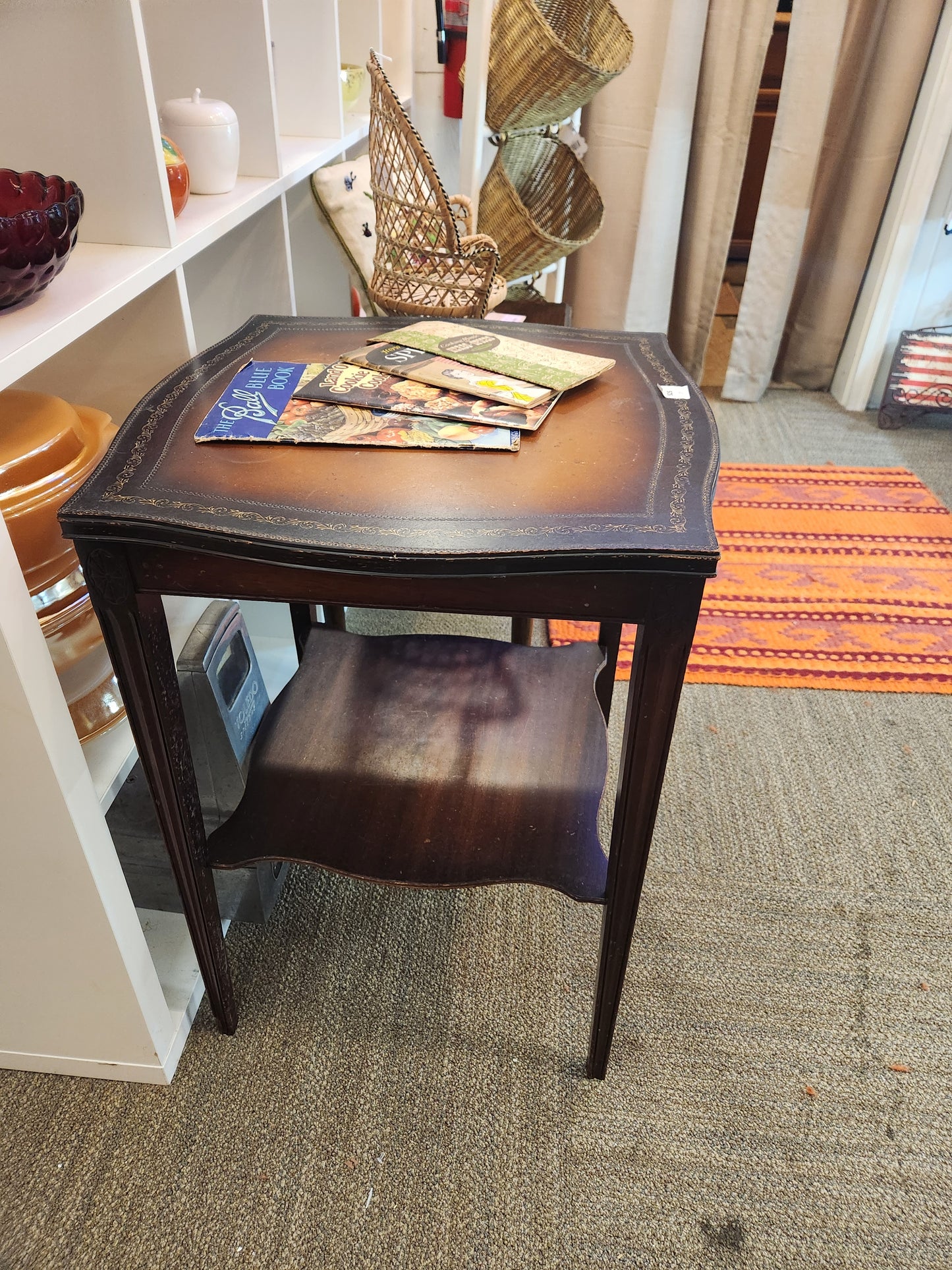 Vintage Wood Side Table