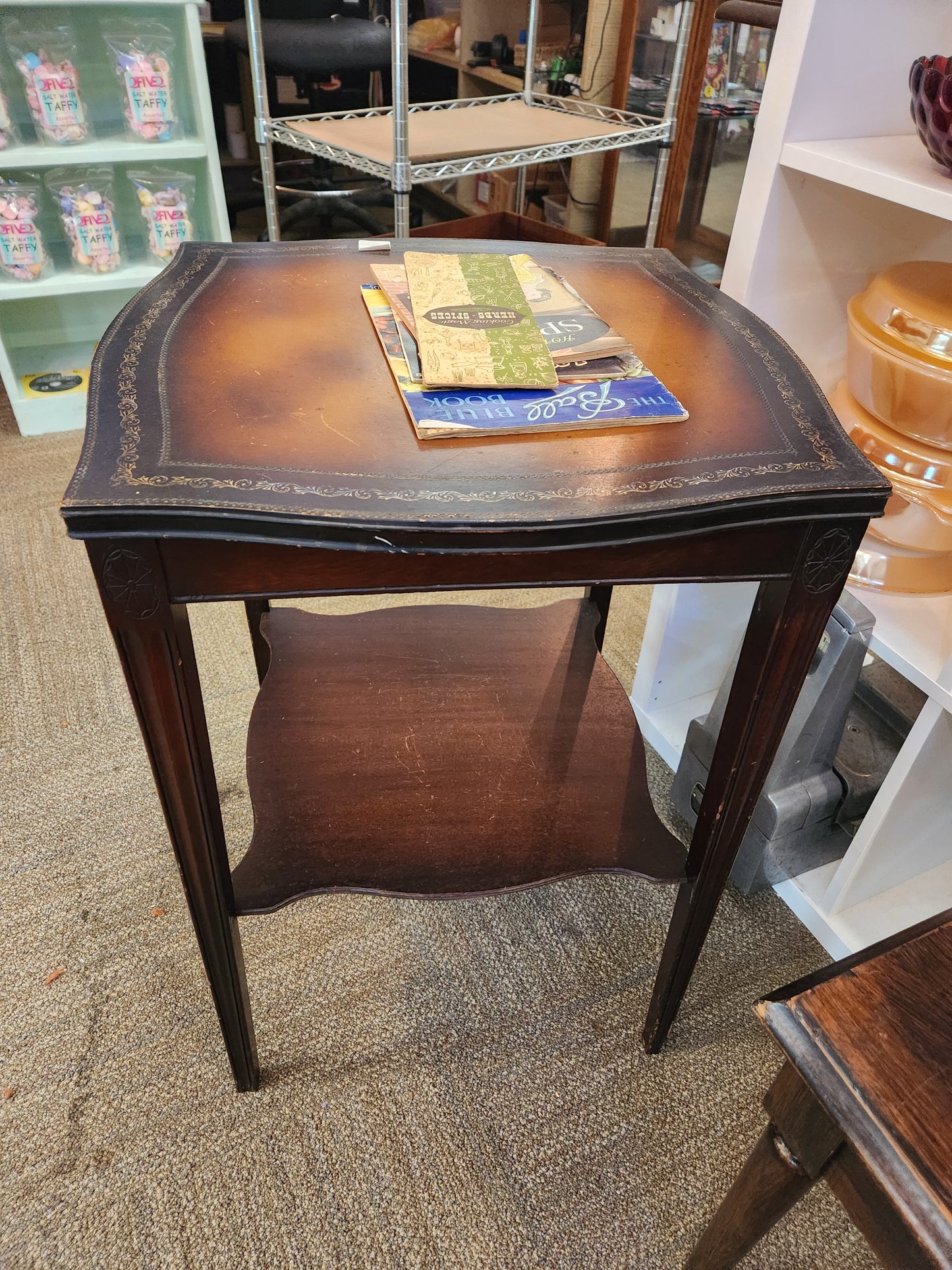 Vintage Wood Side Table