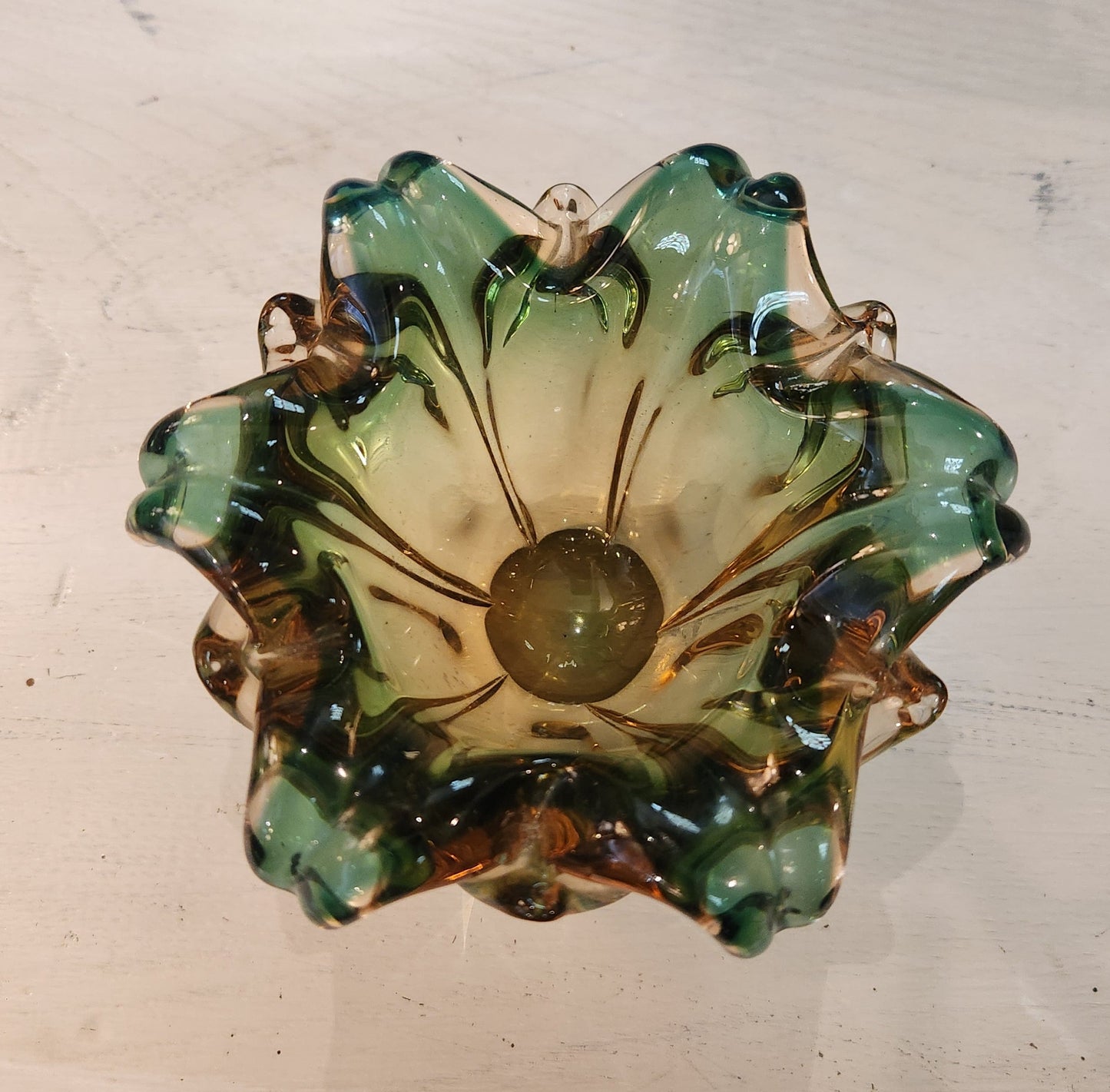 Murano Glass Flower Bowl