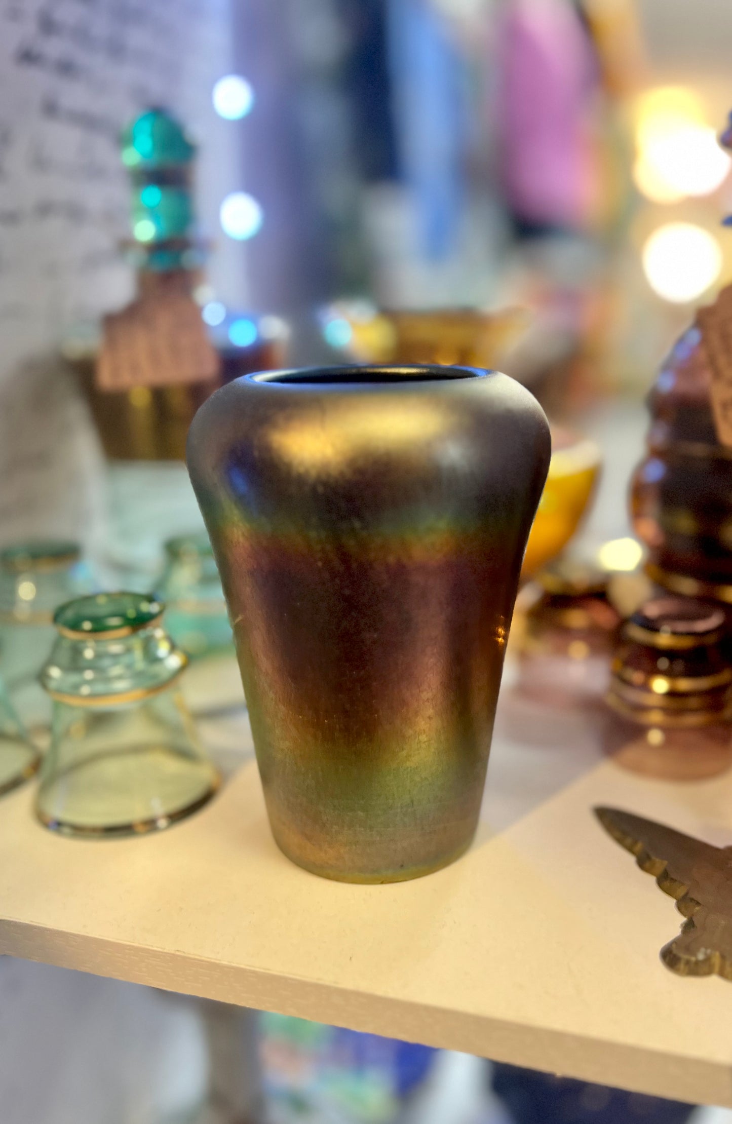 Imperial Iridescent Glass Art Vase