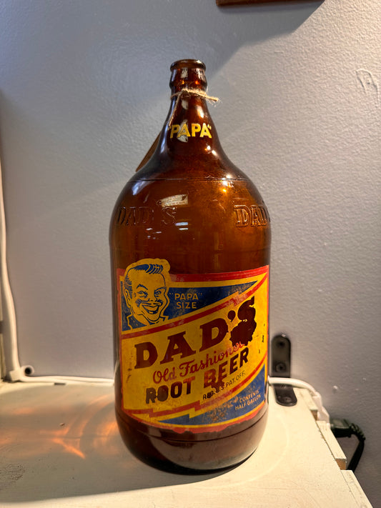 1930’s Dad’s Root beer half gallon bottle