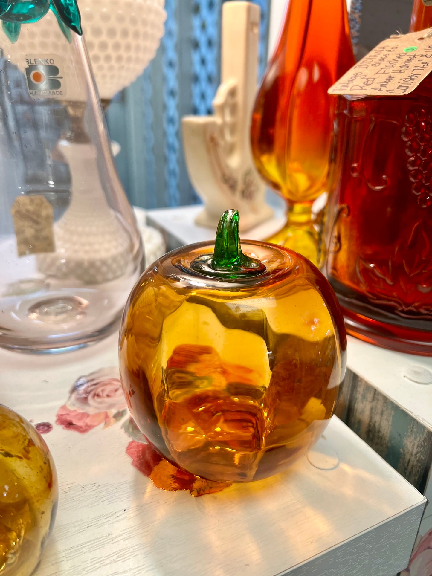 Blenko Art Glass Pumpkin