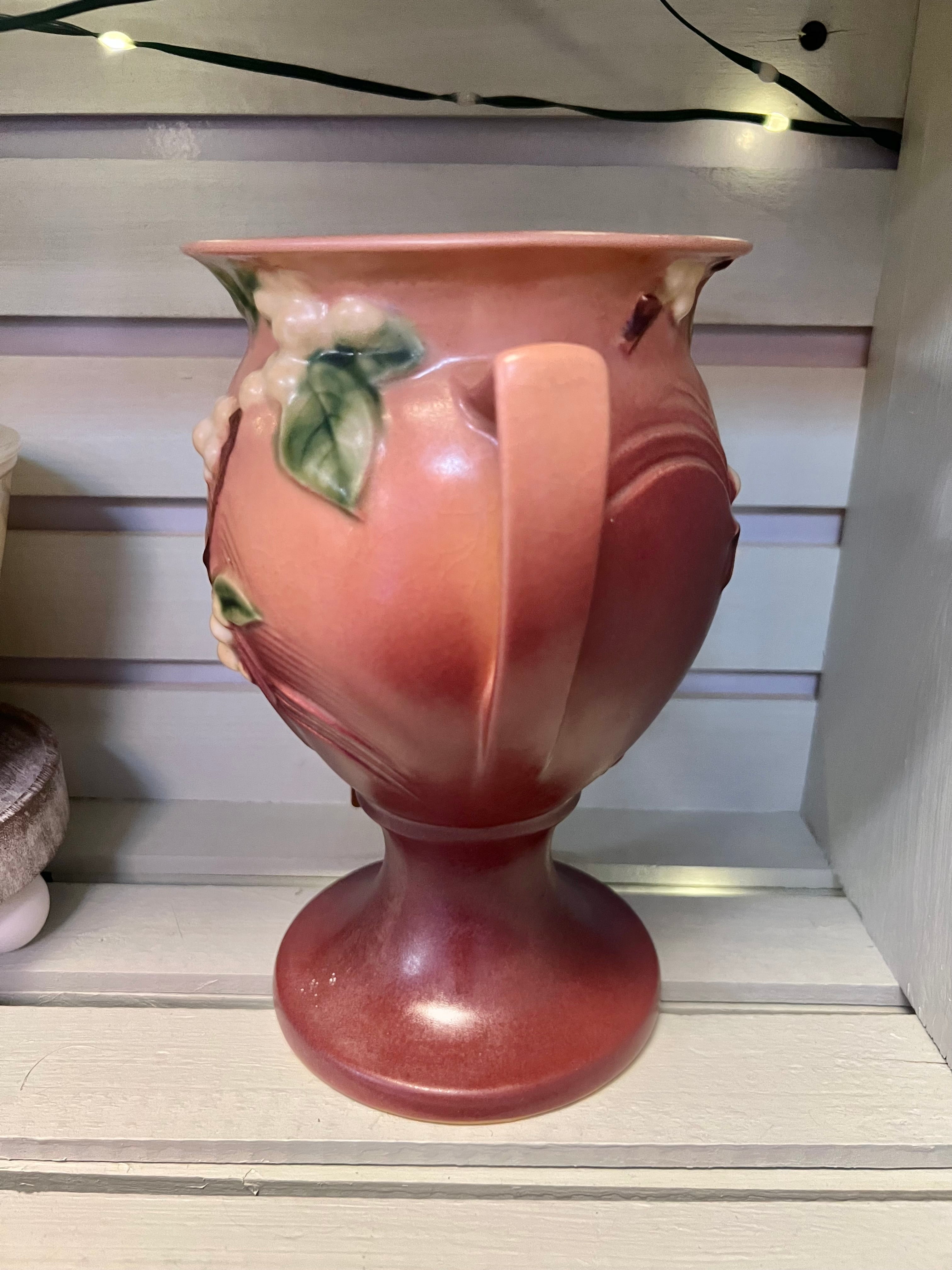 Roseville Pottery Snowberry Pink Ewer factory #1TK-10