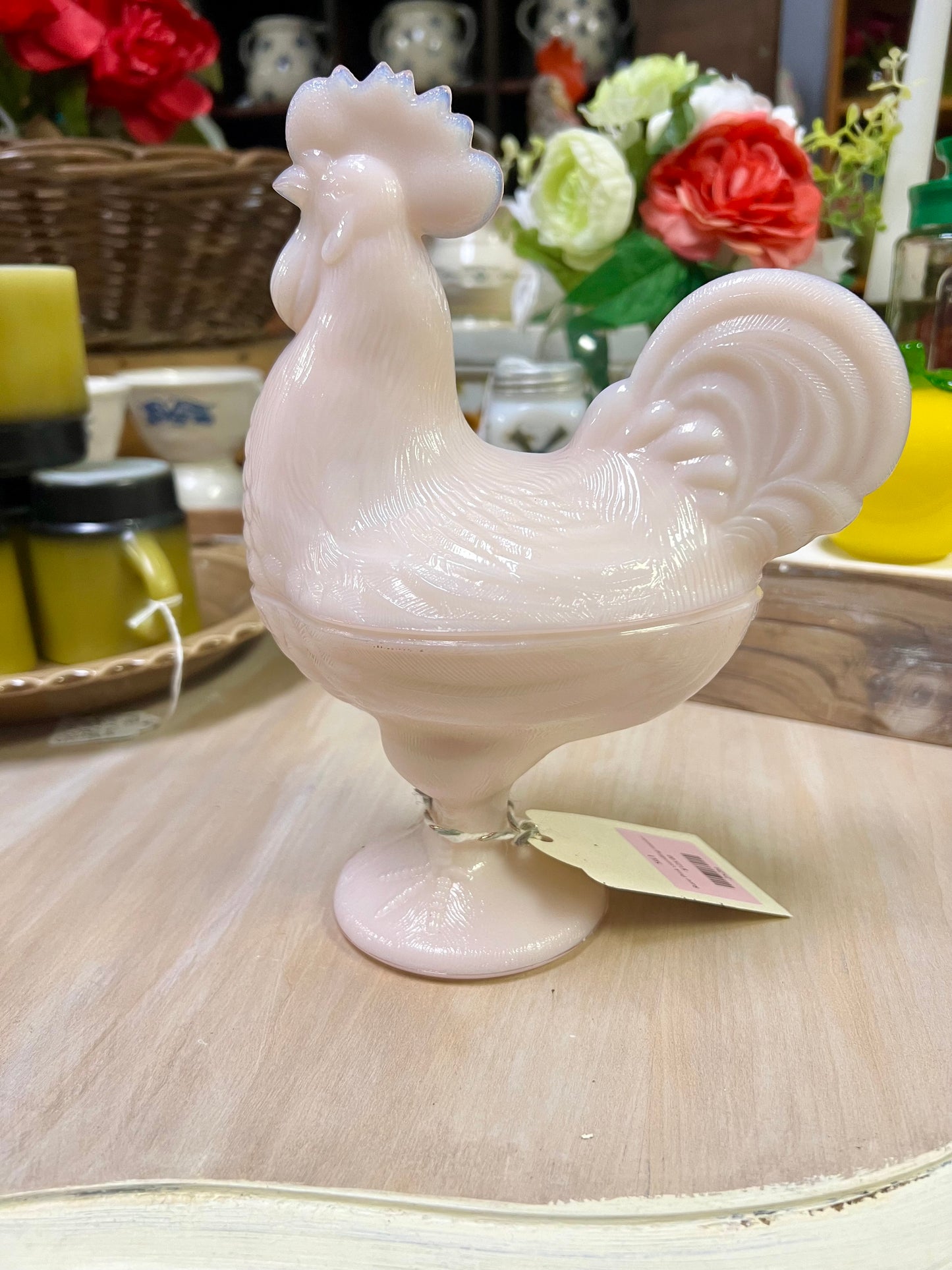 Pink Standing Rooster