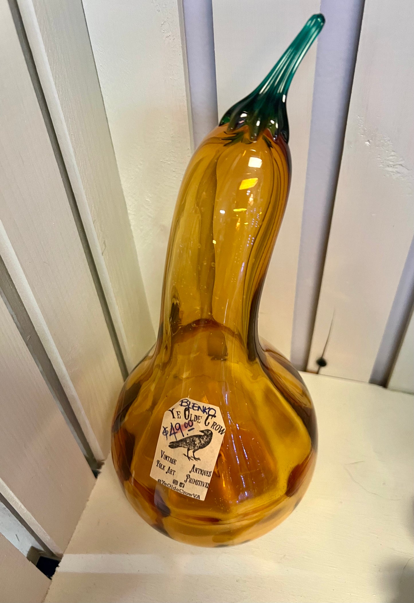 Blenko Art Glass Squash