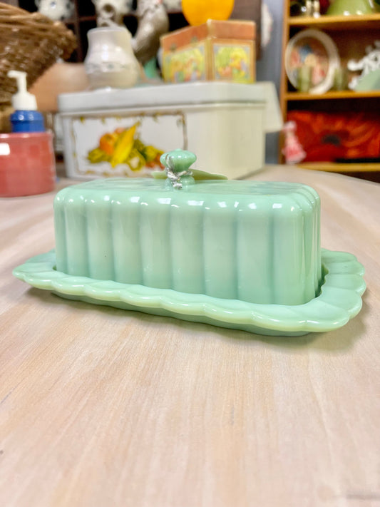 The Pioneer Woman Jade Green Butter Dish