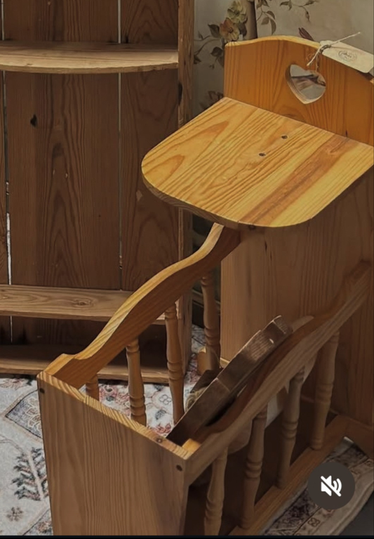 Wooden Magazine Rack