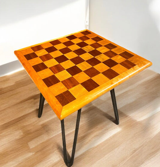 Vintage Checkerboard Side Table - A Game-Changing Piece for Your Home