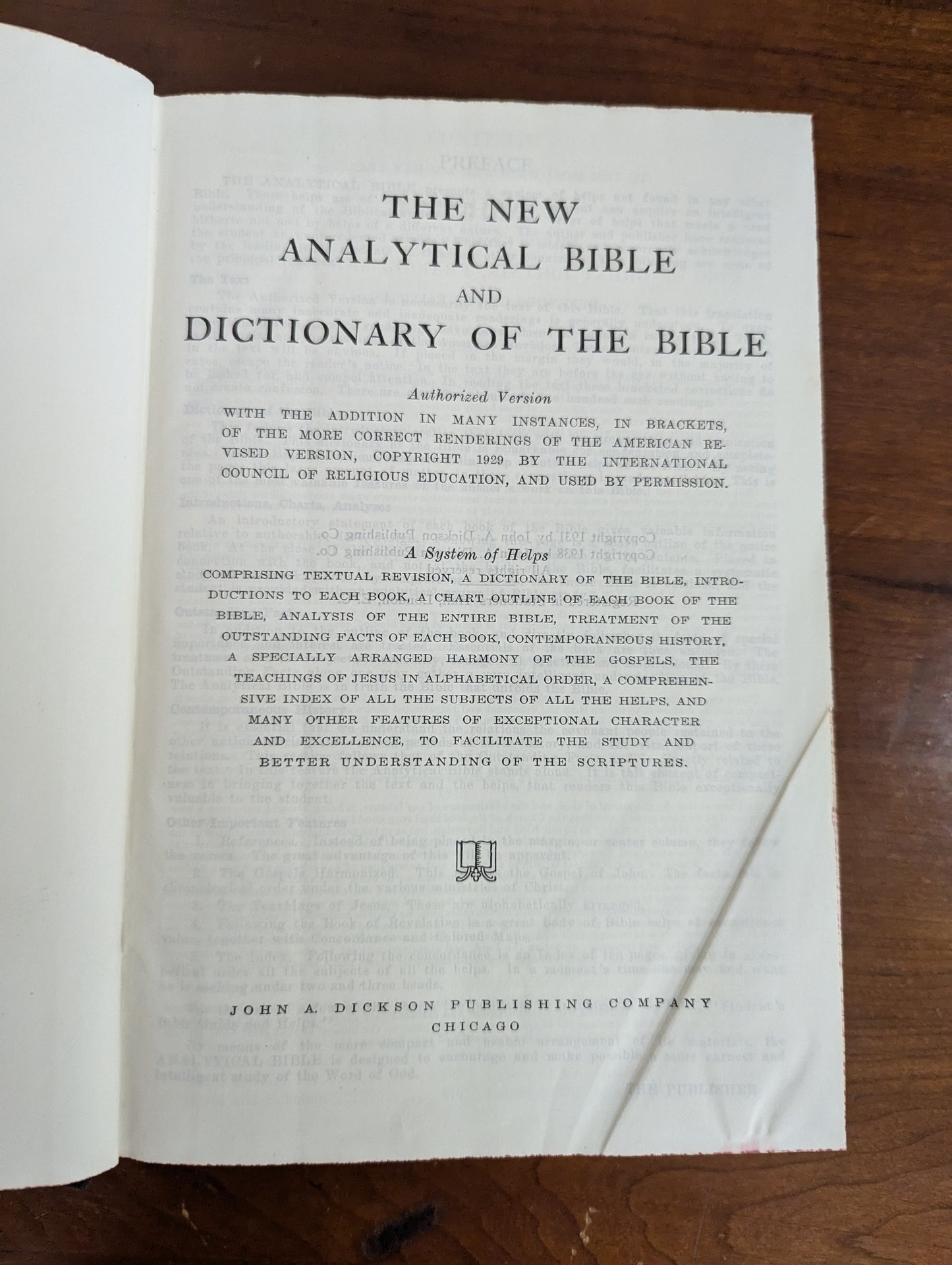 1938 Bible - New Analytical Edition