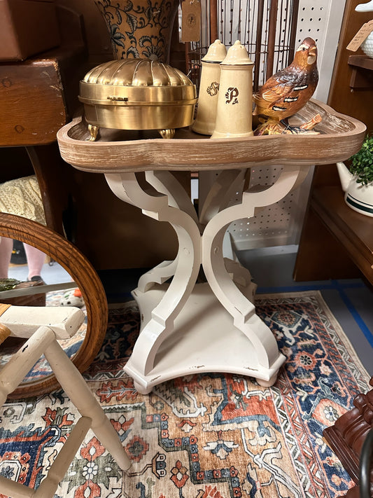 Scalloped Side Table