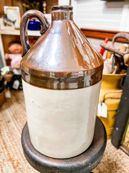 Antique Salt-Glazed Moonshine Jug - A Sip of History (Minus the Kick 😉)