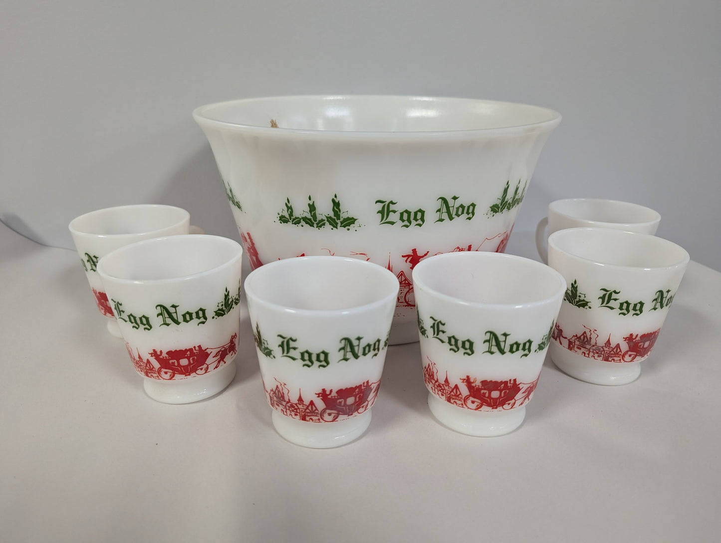 Vintage Egg Nog Set