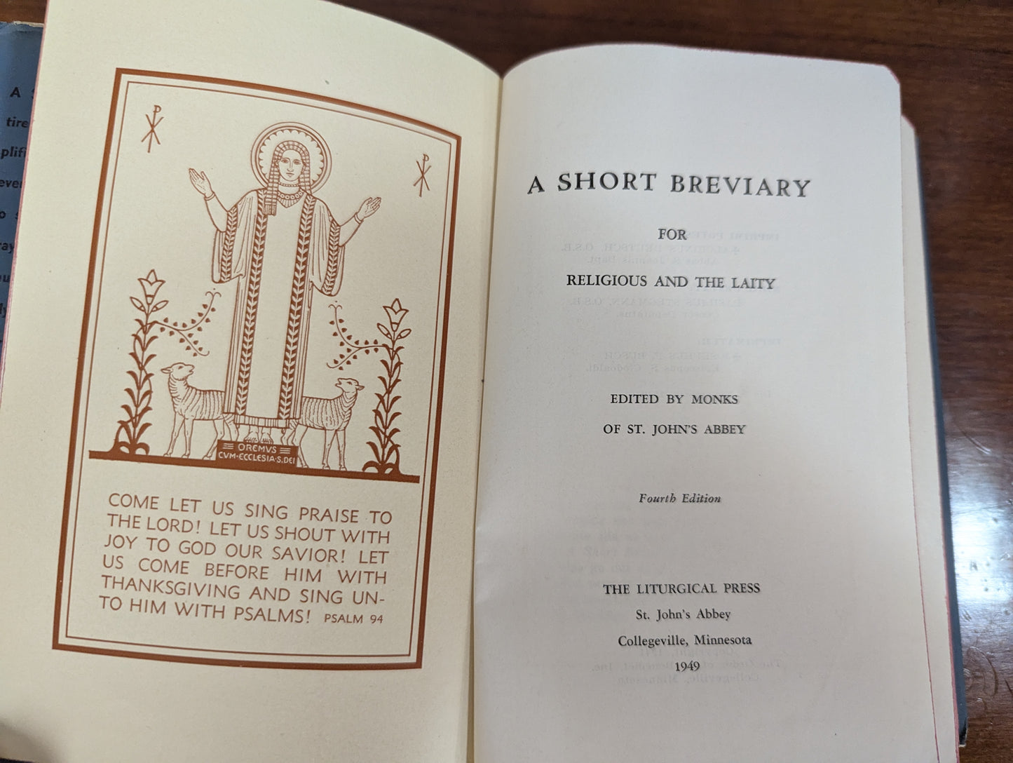 A Short Breviary Edited by the monks of St. Johns Abbey