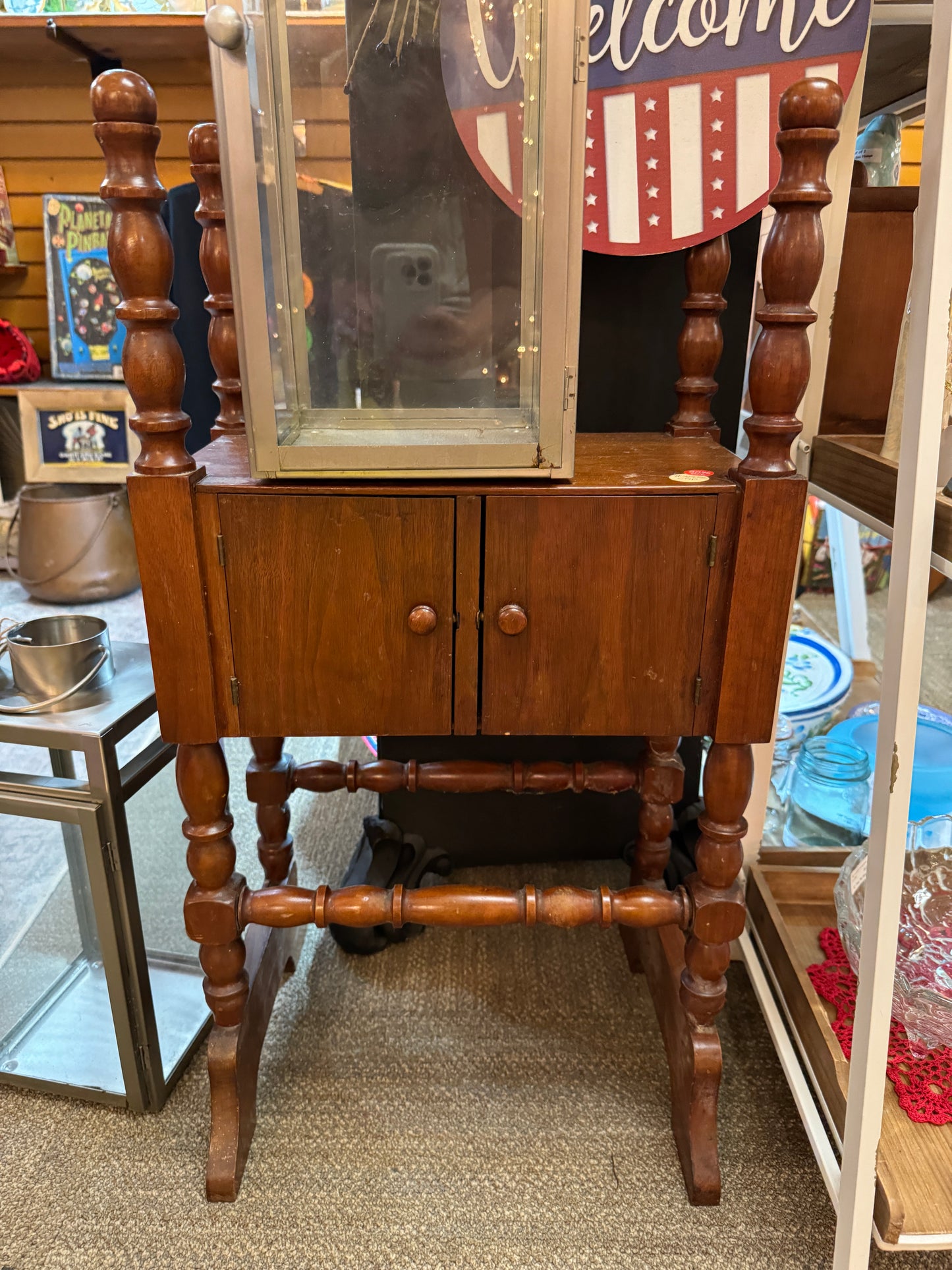 Wooden Humidor Style Cabinet