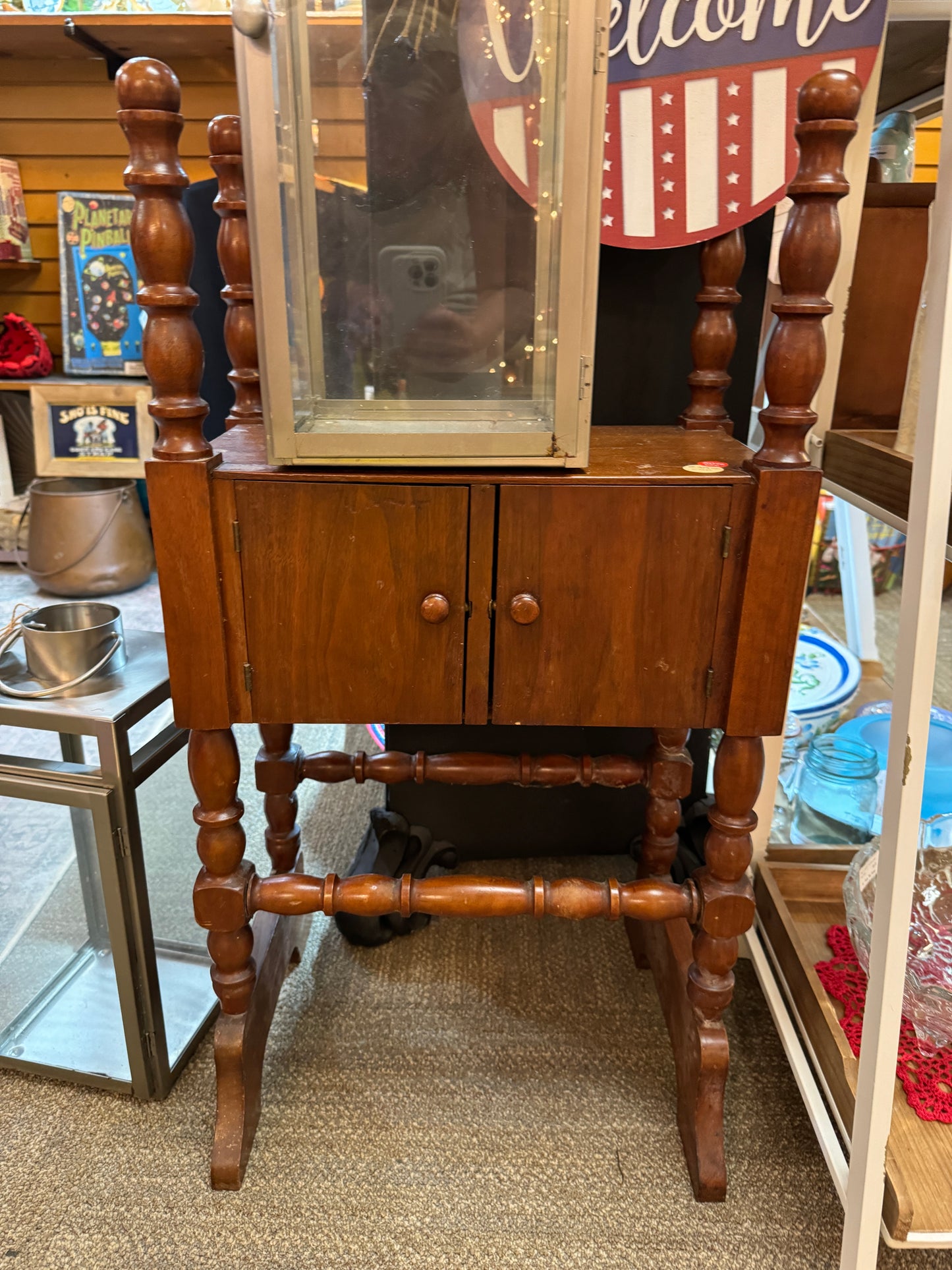 Wooden Humidor Style Cabinet