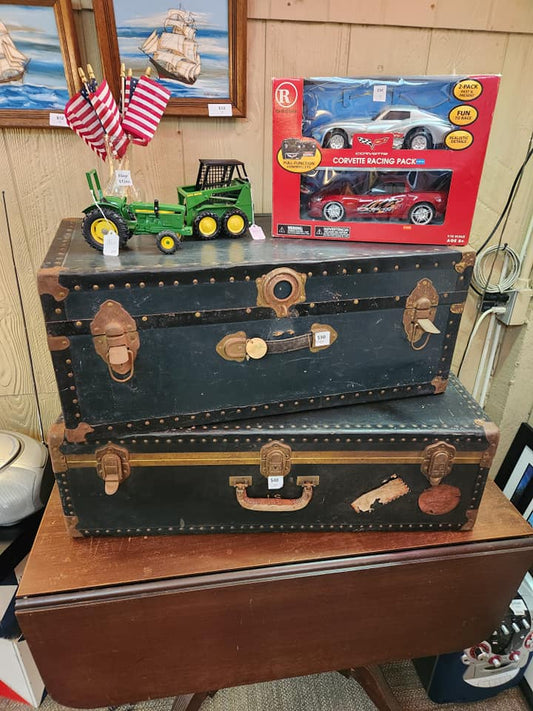 Vintage Black Cargo Trunk