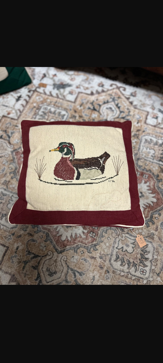 Duck Cross Stitch Pillows (2)