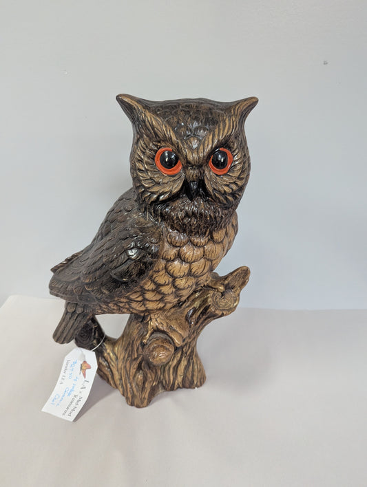 Ceramic Owl Statue