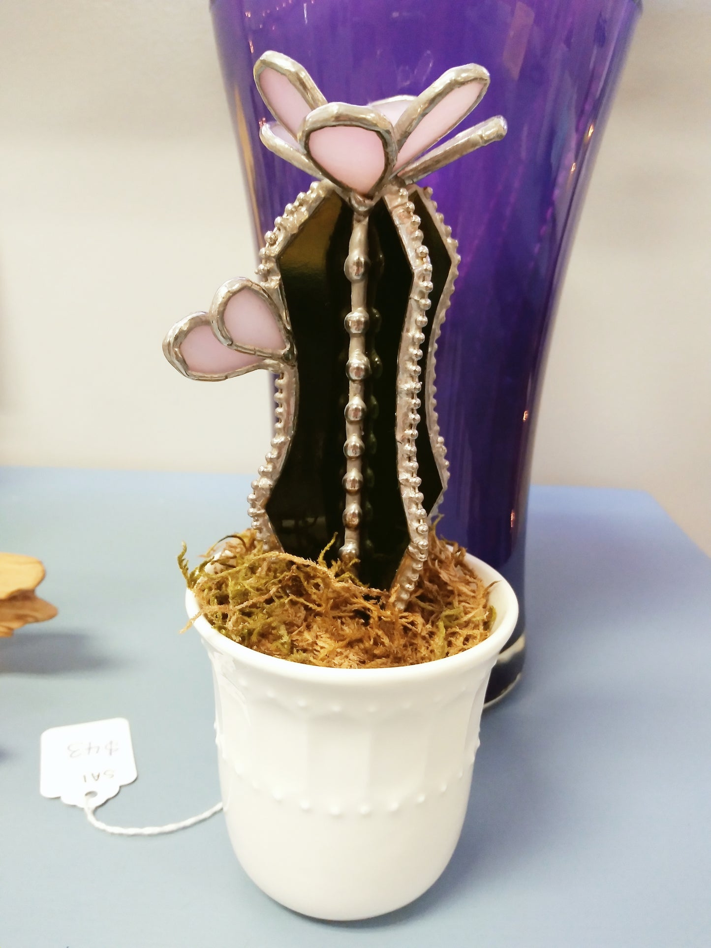 Stained Glass Cactus in a Teacup