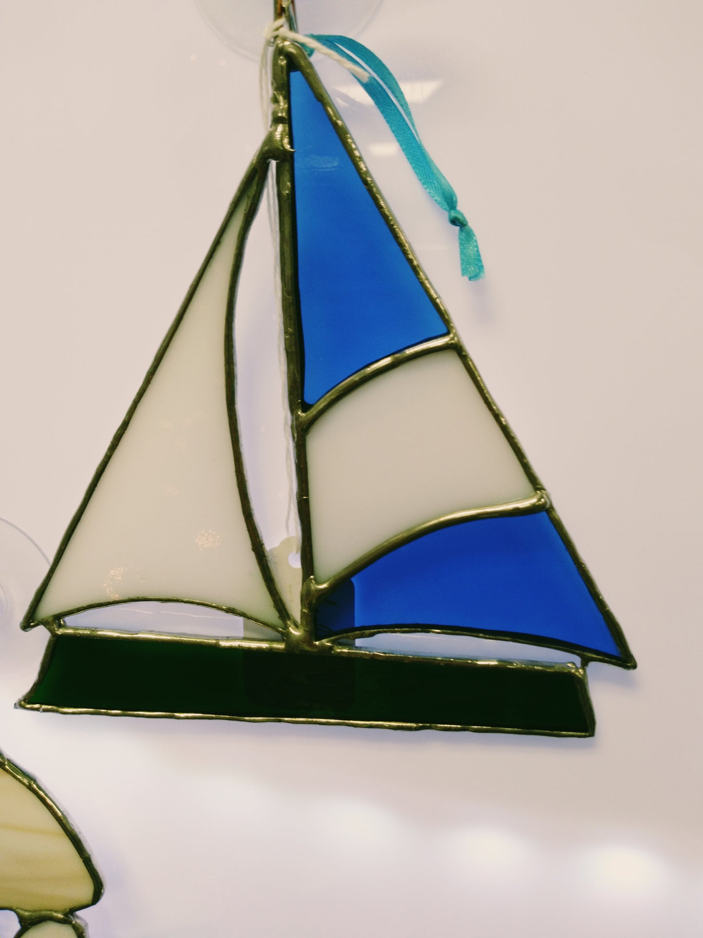 Sailboat Stained Glass sun Catcher